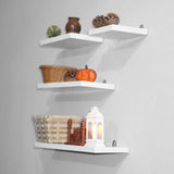 Wall Mounted White & Black Floating Shelves - My Store