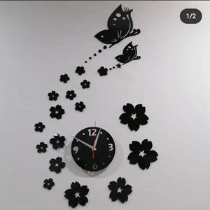 Acrylic Butterfly clock - My Store