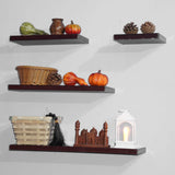 Wall Mounted White & Black Floating Shelves - My Store