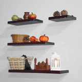 Wall Mounted White & Black Floating Shelves - My Store