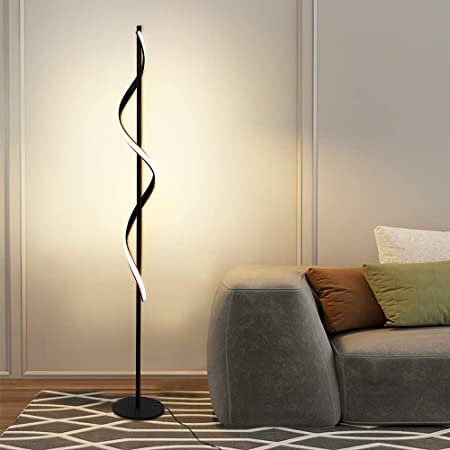 AMBIENT FLOOR LAMP LIVING ROOM BEDROOM SPIRAL NEON LAMP (WARM) - My Store