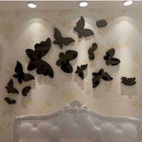 16 pcs butterflies set (Black) - My Store