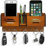 Beautiful Wooden Mobile And Key Holder 😍 Best Decoration And Mobile Safety Product - My Store