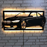 BMW Car Led Sign Cars Fan Wall Deocr - My Store