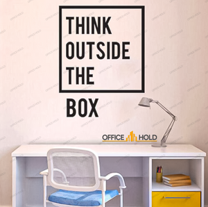 Think Out Side The Box Motivational Office Wall (totb01) - My Store