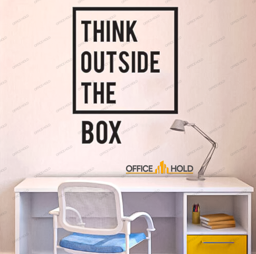 Think Out Side The Box Motivational Office Wall (totb01) - My Store