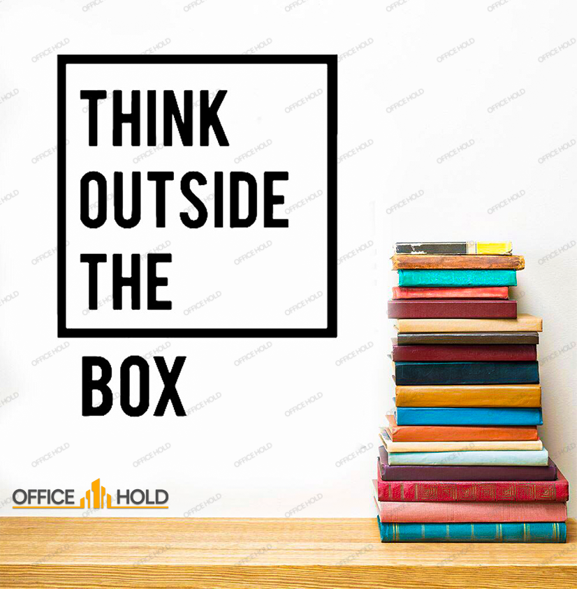 Think Out Side The Box Motivational Office Wall (totb01) - My Store