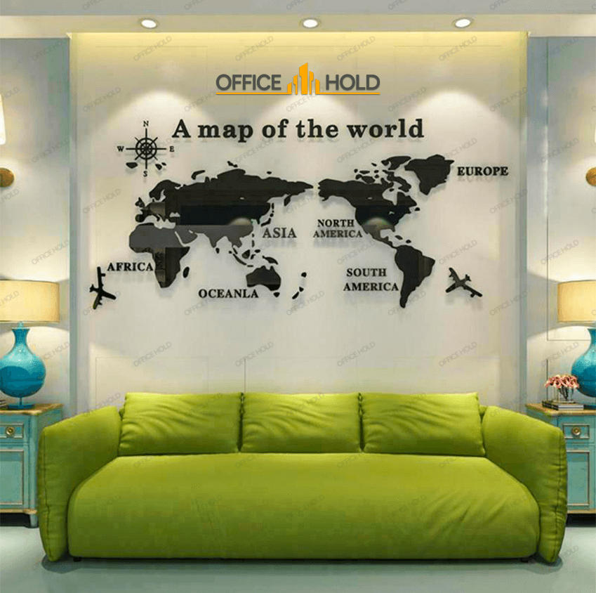 Hot! World Map 3D Design - My Store