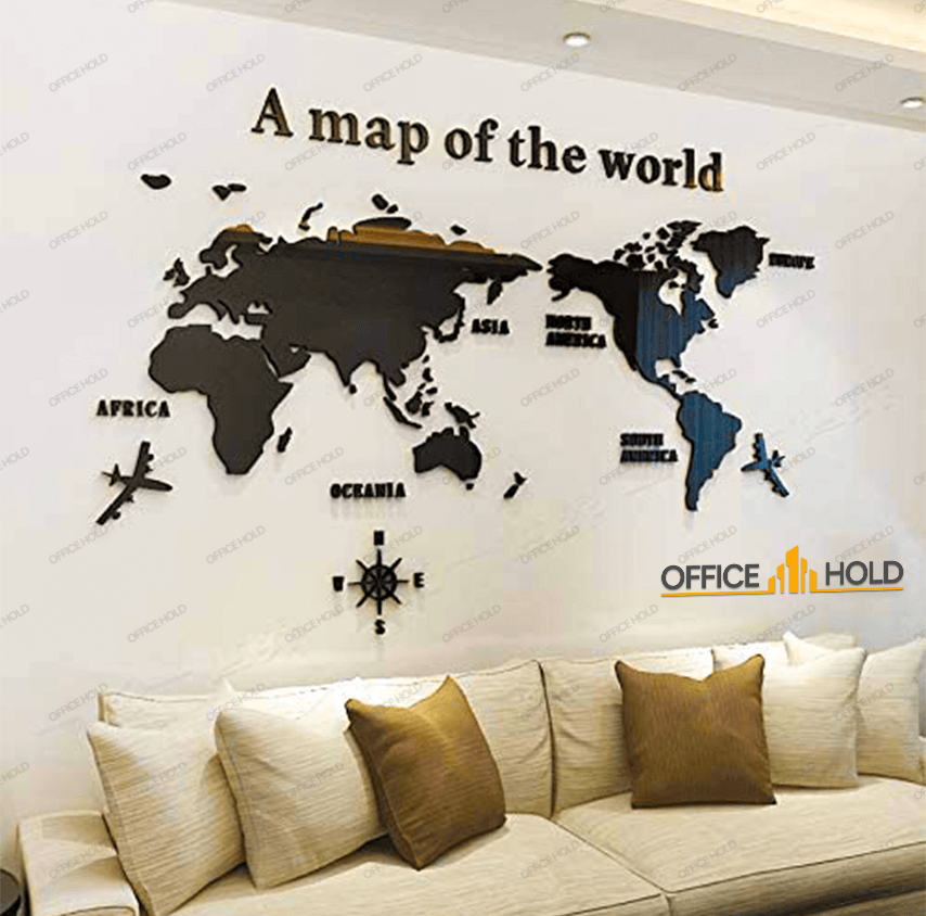 Hot! World Map 3D Design - My Store