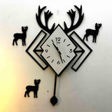 Diamond Shape Pendulum Wall Clock - My Store