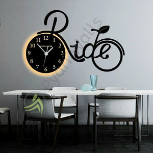 Premium Home Wall Clock with Rope Light (Big Cycle) - My Store