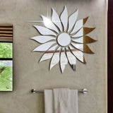 Silver Sunflower Home Decor Mirror(Acrylic) - My Store