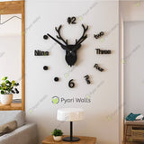 Deer Wall Clock Large - Hot Selling markhor - My Store