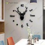 Deer Wall Clock Large - Hot Selling markhor - My Store