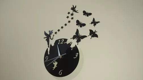 Fairy Clock Black - My Store