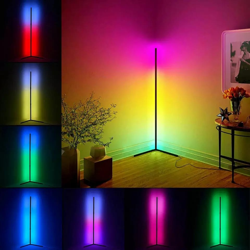 Floor Standing MultiColor Corner Lamp RGB Remote controlled - My Store