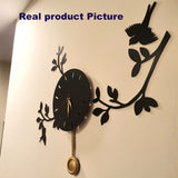 Birds on Branches Scenic Pendulum Clock - My Store