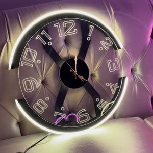 Modern Style Neon Clock Ambient Light - My Store