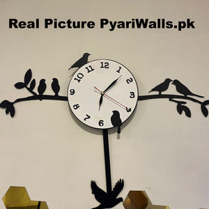 New Latest Style 2024 Birds Tree Pendulum clock White Dial - My Store