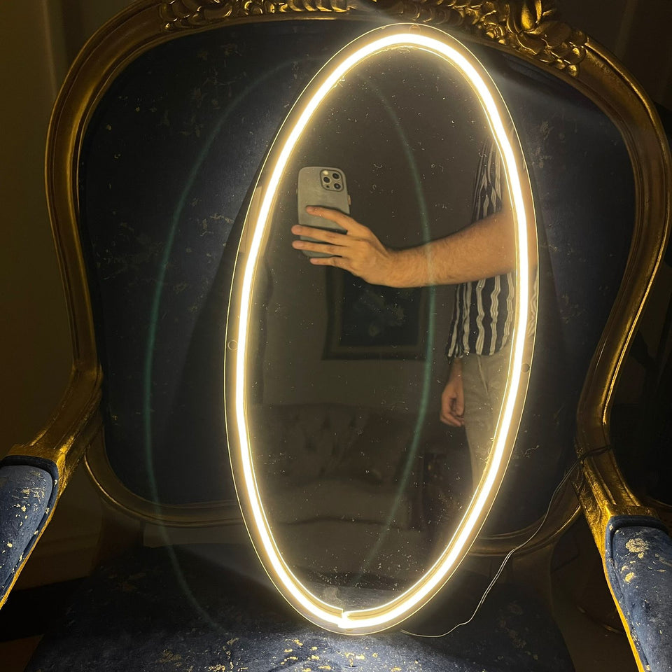 Neon Selfie Acrylic mirror for Room Walls - My Store