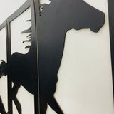 Wooden Wall decor Horse Scenery - My Store