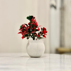 Miniature Tree planter for Home and Office Decor (Rose Red Color) - My Store