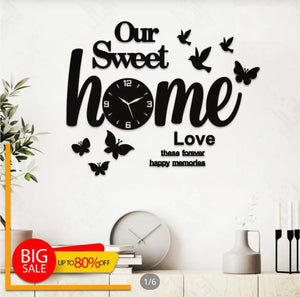 Our Sweet Home Walls Decor with Birds and Butterflies - My Store