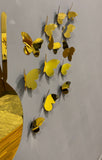 3D Golden Mini Mirror Butterflies Set - My Store