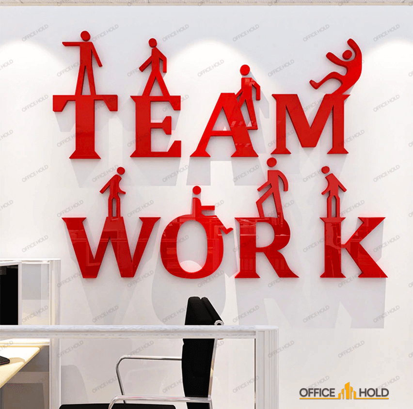 Teamwork 3D Creative Office Decor (tw01) - Wall Decorations - My Store