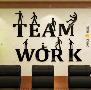 Teamwork 3D Creative Office Decor (tw01) - Wall Decorations - My Store